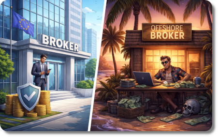 Marcas internacionales vs brokers offshore