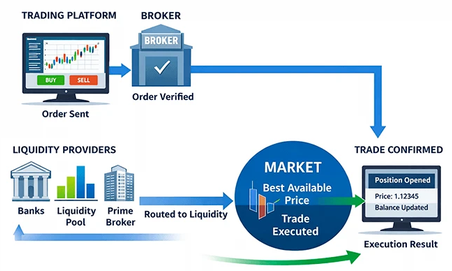 Los brokers con ejecución de mercado
